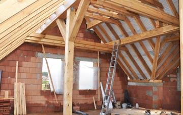 Steel Green attic trusses